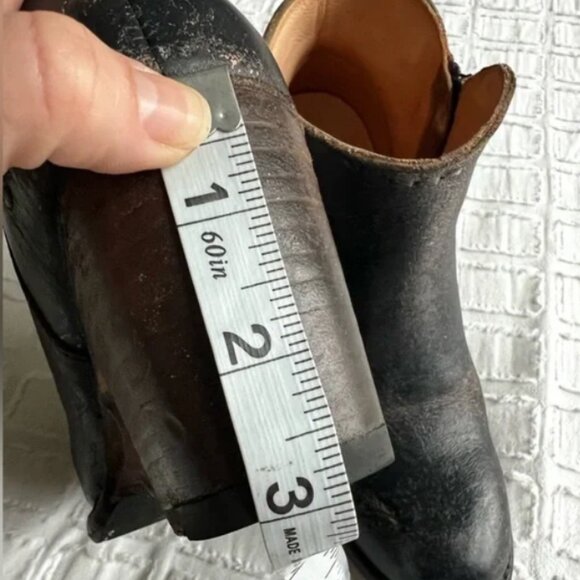 Cobbler Ankle Booties Genuine Natural Leather Handmade Distressed - Picture 15 of 15